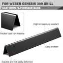 Genesis E310 Grill Replacement Parts 7621 Flavorizer Bars Parts 7524 Grill Grates 65505 Heat Deflector Weber Genesis E-330 E-310 S-330 EP-330 Grill Parts 7620 Flavor Bars Cooking Grates Replacement