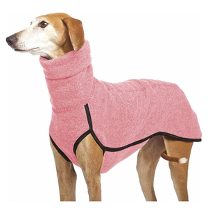 Esobo Fleece Dog Apparel Winter Warm Dog Coat Doggie Turtleneck Cozy Jacket Soft Shirt Vest Stylish Pet Outfits for Small Medium Large Dogs,Size XL