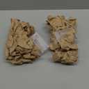 2 Pack Christmas Tree Garland with LED Light String Rustic Burlap Ribbon Wedding Handmade Decorative Wrapping Ribbons for Holiday Crafts DIY Christmas Tree Decor, 9 Feet(2.75 Inch)