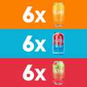 Bubly Sparkling Water, 3 Variety Pack (Melted Ice Pop, Orange Cream, Strawberry Sunset), Zero Sugar & Zero Calories, 12 fl oz Cans (18 Pack), Seltzer Water (EXP 10/01/26)