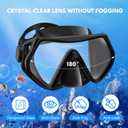 Snorkeling Gear for Adults, Snorkel Set Scuba Diving mask Dry-Top, Adult Swimming Goggles with Nose Cover, HD Tempered Glass Panoramic Anti-Leak Anti-Fog