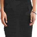 RanRui Women's Halter 3D Flower Knitted Hollow Out Beach Dress balckless Open Back Swimsuit Cover up Holiday Party Dress (Black) S