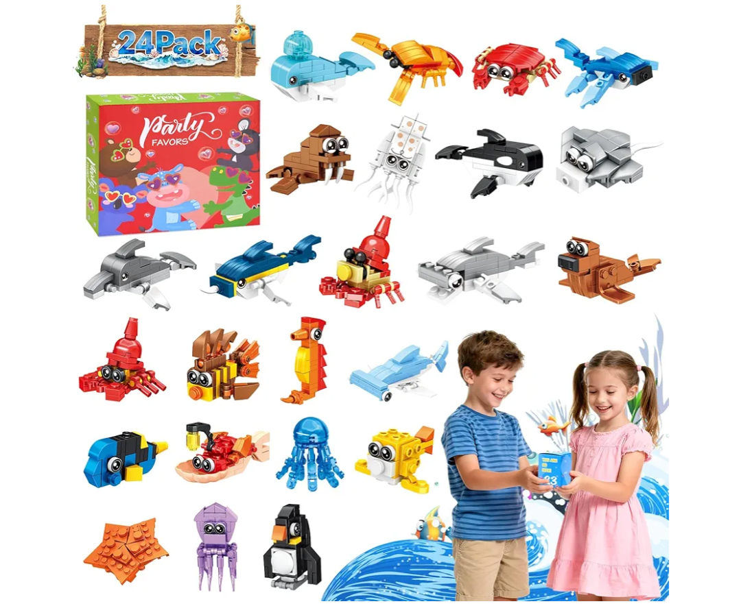 24-Pack Easter Figure Set Gifts for Kids,Building Blocks Set,Easter Basket Stuffers for Kids, Collectible Holiday Figures, Assorted Spring Easter Toys, Party Favors & Festive Gifts for Boys & Girls