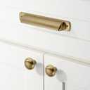 khtumeware 2 Pack 6 Inch(152mm) Champagne Bronze Kitchen Cabinet Handles Warm Brass Cabinet Pulls Gold Kitchen Cabinet Hardware for Cupboard Drawer Pulls Dresser Handle