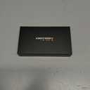 Weekly Pill Organizer 1 Time a Day  Travel Pill Case 7 Day, Small Pill Box 8 Compartments Push Open, with Color Slots, Medicine Organizer for Fish Oil, Vitamins, with Wrist Lanyard, BPA Free, Black