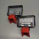 LED Work Light Cordless handhelp for Milwaukee 18V Battery60W 4500LM LED Portable Light,Protection USB Charging Port Flashlight for Outdoors and Job site Lighting.(No Battery),  2pcs 60W 4500LM