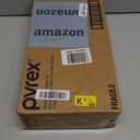 Pyrex Colors (3-Pack, Medium) Tinted Glass Round Food Storage Container Set, Snug Fit Non-Toxic Plastic BPA-Free Lids, Freezer Dishwasher Microwave Safe, 2 Cup, 4 Cup & 7 Cup, Blue