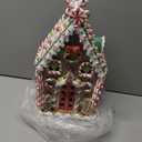 MOMENTS IN TIME Gingerbread Village House 13.78H Handcrafted Polyresin Christmas Decoration with LED Lights Battery Operated Light Up Holiday Dcor (3 AA Batteries Not Included)