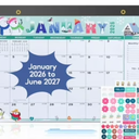 2026-2027 Desk Calendar - January 2026 - December 2026 Calendar, 17" x 12", 18 Months Calendar, Seasonal Desktop Calendar, Notes Section