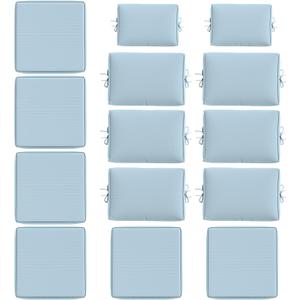 14 Pcs Outdoor Cushion Slipcovers All-Weather Patio Cushion Covers, Replacement Waterproof with Zipper for Patio Furniture, Sectional Couch 3 Sizes, Covers Only