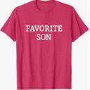Favorite Son - Vintage Style - T-Shirt, Pink, Size M