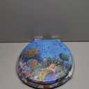 SANILO Wooden Toilet Seat with Soft Close [ROUND] - Decorative, Quiet & Slow Close Molded Wood Seat - With Strong Bumpers & Hinges - Adjustable Fit  Ocean