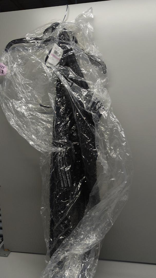 Morganco.nyc Roxy Sequin Halter Black Dress, Color Black, Size 11 