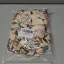 Stretch Dining Chair Seat Covers Set of 4,Dining Chair Slipcovers, Floral Printed Chair Covers,Soft Fabric Washable Upholstered Chair Seat Protector, No Rear Covers for Home Kitchen Dining Room (Yellow Flower Bud Patterns)