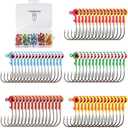 Crappie Jig Heads Kit, 75 Pieces Fishing Jig Head Hooks for Fishing Crappie Bass Trout Walleye 1/8oz 1/16oz 1/32oz