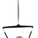 Jolly Jumper Iconic (Black), Doorway Baby Jumper, Indoor Exercise Saddle Seat, Adjustable Height, for Infants up to 28lbs, No Stand Required