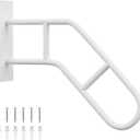 Aduanbang Hand Rails for Outdoor Steps & Elderly,U-Shape Wall Mount Stair Railing, Porch, Deck, Garage & Garden Grab Bar, 1 Pack Safety Handle