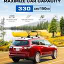 Wonderdriver Lockable 330lbs Roof Rack Cross Bars Compatible with 2009-2017 Chevy Chevrolet Traverse with Flush Side Rails,Heavy Duty Aluminum Roof Rails Crossbars Cargo Canoe Black Rooftop Cargo