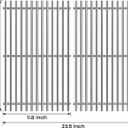 Stanbroil Solid Stainless Steel Cooking Grates for Weber Summit 400 Series Summit E/S 450/440/460/470 Gas Grills With Smoker Box - Heavy Duty grill Grid for Weber 67550 - Set of 2