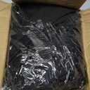 Fitted Table Cloth Rectangle Table 42x72 Inch-2 Pack Black Elastic Spandex Table Cover-Small Stretch Folding Table Cloths Topper Cap for Kitchen Dining Picnic Patio Outdoor Party Tables