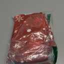 BETGINY Merry Christmas Tablecloth 60 Inch Round Winter Red White Snowflakes Table Cloth Dust-Proof Wrinkle Resistant Rustic Tablecloth for Holiday Party Dining