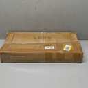 WANLIAN Small Side Table,23inch C Shaped End Table for Sofa and Bed, TV Tray Table with Metal Frame for Couch, Living Room, Bedroom (Brown+Gold)