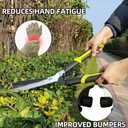 Hedge Clippers Shears Hedge Shears for Trimming Borders, Garden Tools Hedge Clippers, Bush Cutters Trimmer with Sharp Wavy Blades, Garden Shears for Hedges (19 Inch)
