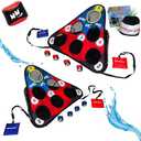 TOSS & ROLL NN' Hole Game Set | Portable Cornhole Set for Water or Land | Bean Bag Balls Toss Outdoor Games for All Ages | Outdoor, Indoor, Beach, Backyard, Tailgating, Camping Game