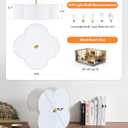 VONLUCE Semi-Flush Mount Ceiling Light, 15.8" Modern 4-Light Ceiling Light Fixture with White Clover-Shaped Shade 4 E26 Sockets for Bedroom Entryway Living Room, Gold Finish, ETL Certificated