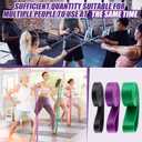 Foilswirl 10 Pcs Resistance Bands Pull Up Assistance Bands Heavy Duty Exercise Stretch Bands 15 to 125 Pounds for Men Women Workout Training Yoga Physical Therapy