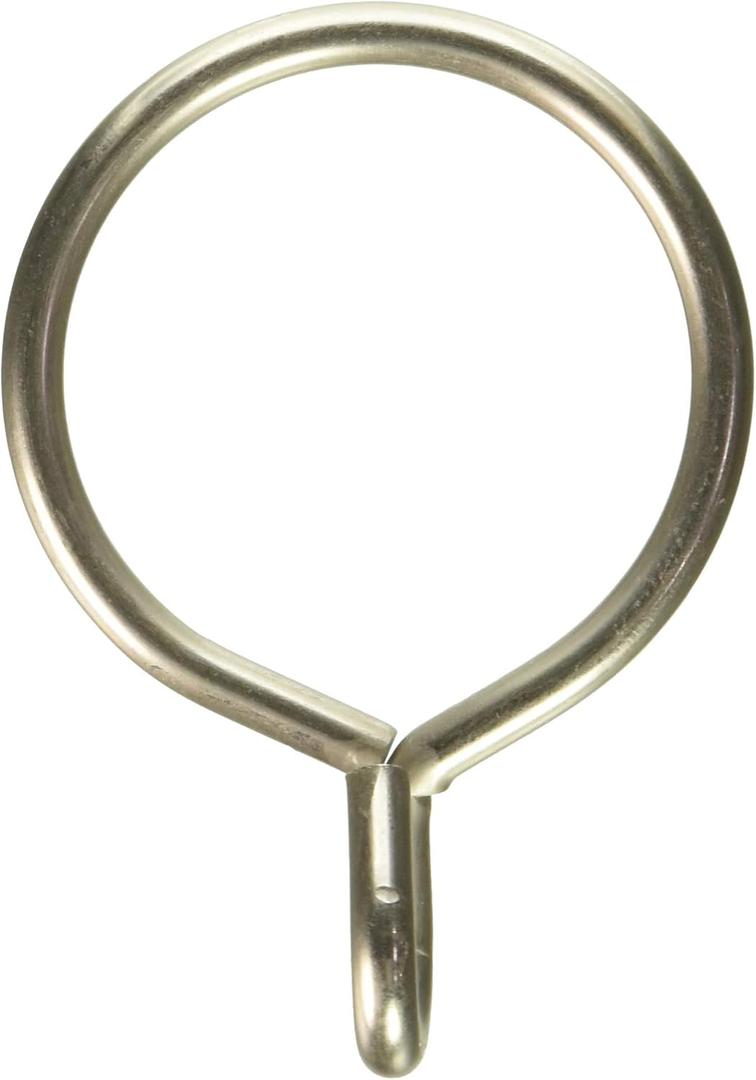 Curtain Eyelet Rings, Satin Nickel, 14 pcs