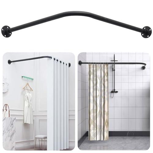 Amazon.com: L Shaped Shower Curtain Rod,Adjustable Corner Shower Rod(23.6"-54.3"x23.6"-54.3"),90 Degree Wall Mounted Shower Curtain Rod for Bathroom,Bathtub,Clothing Store,Locker Rooms,Private Space,Need to Drill : Home & Kitchen