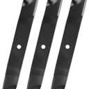09081200 High Lift Blades Fit for Gravely A riens 60" Mower Decks, 03253900 Blades Fit for Gravely Pro-Master 260Z, A riens Max-Zoom 2560 Zero Turn Mowers, Replace for 09246600 09246600CKT, 3 Pack