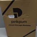 Pinkpum 6 Pack Closet Organizers Storage Bins, Stackable Plastic Drawer Basket for Clothing, Stackable Storage Bins Shelf Storage Container for Closet Wardrobe Bedroom Bathroom Office White