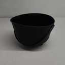 Large Halloween Black Cauldron 12.6" Plastic Witch Cauldron Candy Bowl Kettle, Pot and Bucket Trick or Treat Party Supplier Decorations, Black 