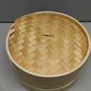 Prime Home Direct Bamboo Steamer Basket 10Inch | 2Tier Steamer for Cooking | 50 Liners, Chopsticks, Sauce Dish | Steaming Asian Food, Bao Buns, Chinese, Dim Sum, Dumpling, Rice, Vegetable Steam Pot