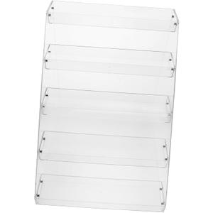 Garneck 5-Tier Acrylic Display Riser Stand for Shop Store Stand for Display Countertop Pastry