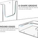 MaxGear Brochure Holder 4x9 Inch Acrylic Wall Mount Pamphlet & Flyer Holder, Clear Plastic Organizer for Tri-Fold Brochures and Marketing Literature, 12 Pack