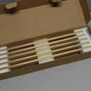 TUNNY 5 Pack Classic Cabinet Handles-12.6"/320mm Screw Spacing Matte Brushed Gold Furniture Hardware Handles for Kitchen Cabinets Bedroom Cabinet Pull