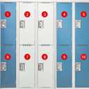 3 x 50 Pcs Red Number Stickers 1-25, Vinyl Small Number Stickers, Strong Adhesive/Waterproof & Anti-Fading, Suitable for Indoor/Outdoor Inventory Management Lockers Equipment Home Office