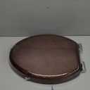 Angel Shield Elongated Wood Toilet Seat with Quiet Close,Easy Clean,Quick-Release Hinges(Elongated,Dark Walnut)