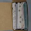 Organic Burp Cloths Baby Boy, Girl - 6-Pack Large Cotton Burping Cloths for Babies, Spit Up Rags, Super Absorbent, Ultra Soft Newborn Rag, Gender Neutral, Machine Washable, Durable (Prairie)