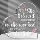Yulejo Nurse Gifts for RN Christmas Women Gifts Nurses Week Decor Appreciation Gift Crystal Table Centerpieces Keepsakes Paperweight for Doctor School Decor(4.7 x 4.7 x 0.5 Inch)