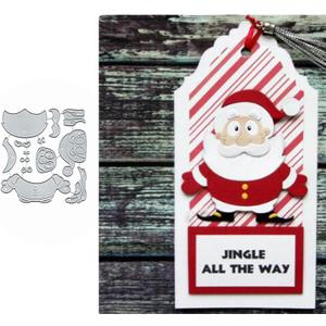 Christmas Leaf Snata Elk Metal Die Cuts for Card Making,Merry Christmas Pine Card Cutting Dies Cut Stencils DIY Scrapbooking Album Decorative Embossing Paper Card Embossing Craft
