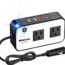 PiSFAU 200W Car Power Inverter - DC 12V to 110V AC Car Plug Adapter Outlet
