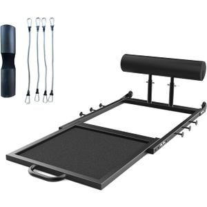 Hip Thrust Machine with Adjustable Resistance  Glute Workout Equipment for Home Gym, Deep Squat & Multipurpose Glute Trainer Bench for Booty & Core Strength Training