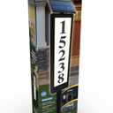 Sensor Brite Solar Powered Address Light, 360-Degree LED House Number Sign, Automatic & Adjustable Solar Address Sign, Includes 40 Numbers 4 X (0 to 9) & 26 Letters (A to Z)