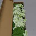 Waipfaru 21" Real Touch Hydrangea Artificial Flowers with Long Stem & Leaves, Full Latex Faux Hydrangea Flowers for Home Decor Party Floral Arrangements Wedding Bouquets Centerpieces, Green 3Pcs