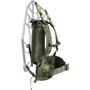 UIIHUNT Tree Stand Transport System, Comfortable Padded Tree Stand Backpack Carry Straps, Adjustable Tree Stand Carrier System, Universal Fits Most Tree Stands, Includes Necessary Hip & Waist Belt (Green)