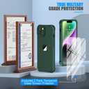 ORETECH for iPhone 14 Case, with [2 x Screen Protectors] [15 Ft Military Grade Drop Test] [Camera Protection] 360 Shockproof Slim Thin Phone Case for iPhone 14 Cover 6.1" - Green